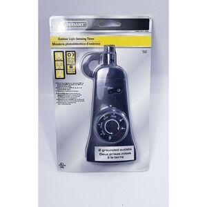 Defiant Outdoor Light-Sensing Timer - NEW